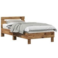 estructura de cama madera vieja 193 x 95 x 88 cm vidaxl