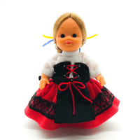 muneca regional vallisoletana folk artesania original coleccion 15 cmvestido tipico valladolid fabricada en espana