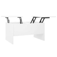 mesa de centro 80x50x425 cm madera - blanco