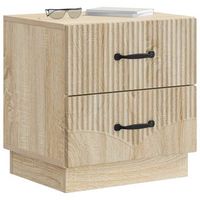 mesita de noche  armario de noche  mesa de noche con cajon roble sonoma 43 x 345 x 445 cm
