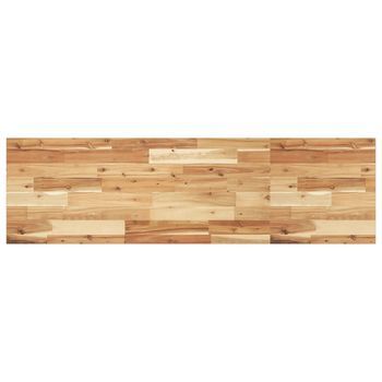Encimera Tocador Baño Madera Acacia Acabado Aceite 140x40x2 Cm Vidaxl