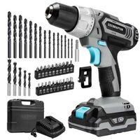 taladro de bateria cecoraptor perfect drill 20v y 2000 mah velocidad de 1550 rpm torque maximo 46 nm 251 posiciones cecotec