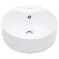 lavabo de bano moderno  lavabo con rebosadero 36x13 cm ceramica blanco