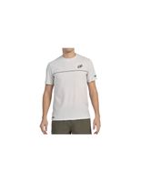 camiseta de padel bullpadel monda hombre gris perla