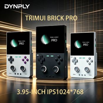NUEVA TRIMUI BRICK PRO Consola de Juegos Retro Portátil con Pantalla IPS de 3.95 Pulgadas, Reproductor de Video Portátil, Sistema Linux de Código Abierto, Regalos para Niños