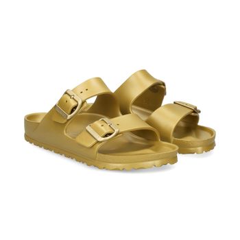Birkenstock Sandalias Planas Mujer - Dorado Talla 38n
