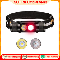 linterna frontal recargable h25lr led 90 de alto cri potente linterna frontal ligera con luz blanca brillante antorcha roja profunda de 660nm
