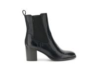 botines chelsea de piel con elasticos black 38