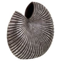 jarron de poliresina plata 46x20x41