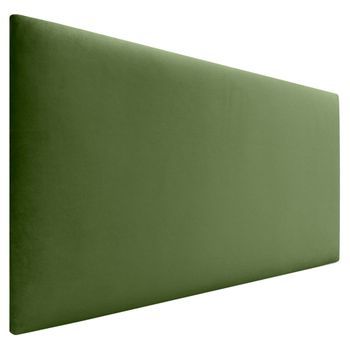 Dhome Cabecero De Terciopelo Liso 95x60 Camas 80/90 - Verde Selva