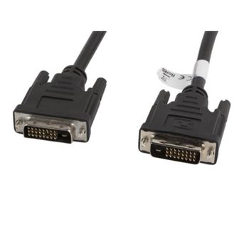 Cable DVI-D Lanberg CA-DVID-10CC-0030-BK 3m Dual Link 24+1 Macho a Macho Negro