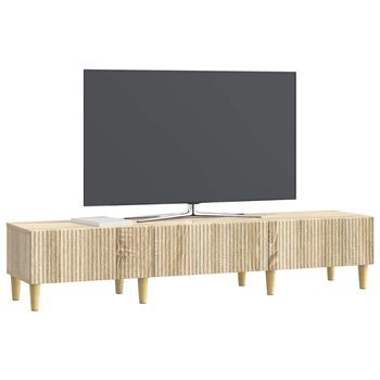 Mueble De Tv | Mueble De Salón | Gabinete De Tv Con Cajón Roble Sonoma 147 X 34,5 X 30 Cm