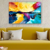 pintura vidrio templado cam1027048810-4060 multicolor 40x60 cm