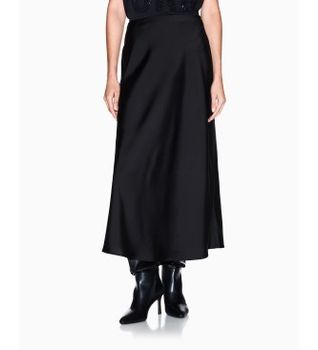 A|X Armani Exchange para mujer. XW001420AF19592UC001 Falda Midi negro (XXL), Casual, Poliéster