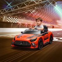 coche electrico para ninos mercedes-amg gt3 evo naranja aiyaplay