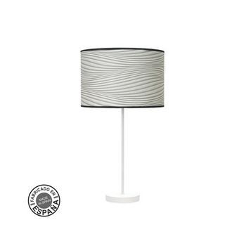 Sobremesa Alto 1xe27 Blanco Surco Gris 63x30x30cm Moda