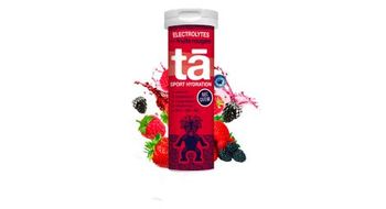 Tubo de 12 pastillas efervescentes ta energy electrolitos frutos rojos cafe