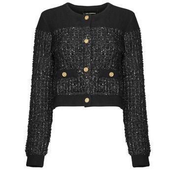 Karl Lagerfeld Chaqueta de punto BOUCLE KNIT CARDIGAN para mujer