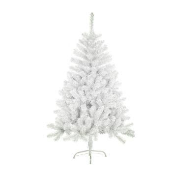 Solagua Árbol De Navidad Artificial Blanco De 180cm 477 Ramas, Árbol De Hoja Espumillón Con Soporte Metálico, Diámetro 95cm