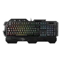 teclado de membrana vivanco 60432 layout es retroiluminado rgb con reposamunecas