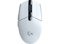raton gaming - logitech g g305 lightspeed inalambrico 12000 dpi sensor hero velocidad respuesta 1 ms botones programables 250h bateria blanco
