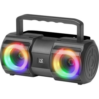 Altavoces Defender Portátil 2.0 Bluetooth 20 W con USB, radio y luces LED