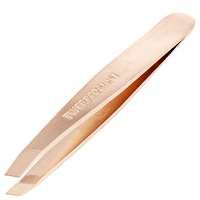 tweezerman brows rose gold mini slant tweezers