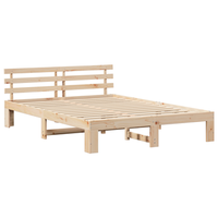 cama matrimonial  cama doble  estructura de cama natural de madera de pino natural cfw22267