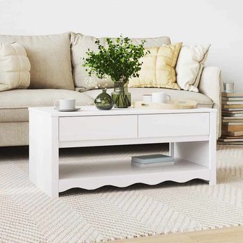 Vidaxl Mesa De Café Drammen 99 X 55 X 45 Cm Madera De Pino Macizo