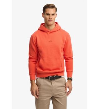 Superdry para hombre. M2014442A Sudadera Micro Logo naranja (XL), Casual, Algodón