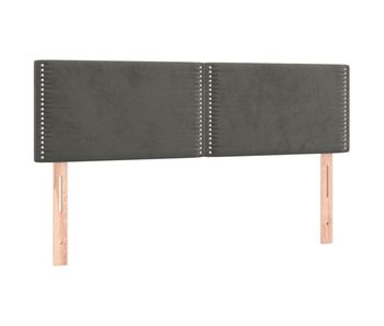 Vidaxl cabeceros 2 unidades terciopelo gris oscuro 72x5x78/88 cm