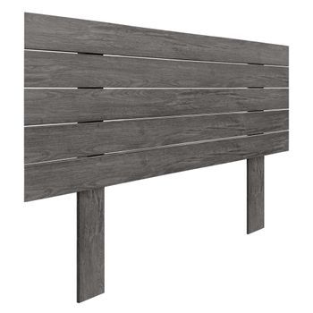Cabecero De Madera Reciclada Dm Estilo Palet Horizontal Con Patas 80x115cm Camas 80 - Ceniza Madera