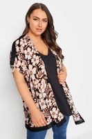 yours kimono de flores ribete de crochet mujer curvy y tallas grandes yours