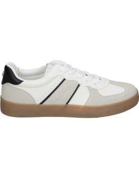 Zapatillas Para Mujer Mustang Roy 60860 Blanco Y Beige 41