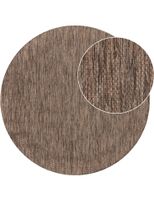 alfombras de interior y exterior romana marron 120 cm redondo