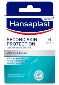 Hansaplast Second Skin Protection Apósitos Hidrocoloides 73mm x 36mm 6 uds