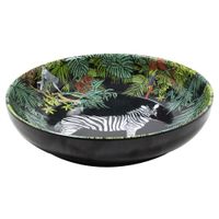 plato hondo de melamina con estampado de la selva 20 cm