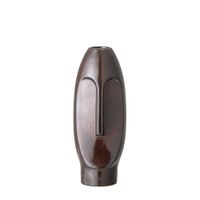 jarron de gres marron h26cm