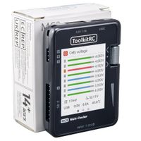 toolkitrc mc8 mini verificador de celdas de tamano compacto 32 bits 2-8s multi-verificador de baterias con salida pwm lectura ppm sbus y carga rapida usb-c