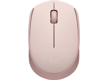 Ratón inalámbrico - Logitech M171, 1000 ppp, Ambidiestro, USB, Windows-Mac, 12 meses de pila, Rosa