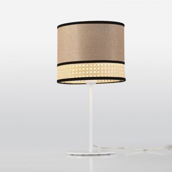 Lámpara de mesa falenea marrón