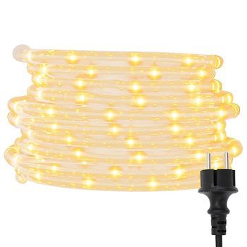 Tira De Luces Con 1200 Led Blanco Cálido Pvc 50 M
