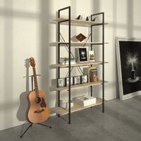 estanteria 106 x 345 x 1795cm madera industrial clara