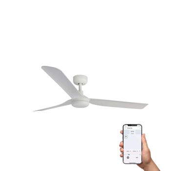 Ventilador sin luz abs blanco mate 130x130x25.4 cm