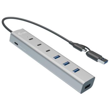 Hub I-Tec 7 puertos USB 5 Gbps modelo Charging Metal HUB protección y carga avanzada