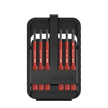 Wiha Juego De Bits Slimbit Electric Torx®, De 7 Unid., Incl. Caja De Slimbits (43154)