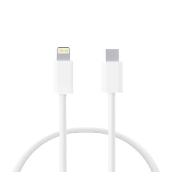 Contact Cable de Carga y Datos USB-C a Lightning 27W Power Delivery Carga Rápida 1m Blanco