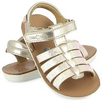 shoo pom sandalias goa spart bronze-platine para nina