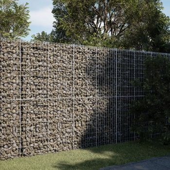 Cesta De Gaviones | Gavión Para Piedras | Gavión Decorativo Con Cubierta Hierro Galvanizado 200x100x200cm Cfw361976