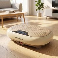 plataforma vibratoria sportnow acero abs caucho 46x33x135 cm beige
